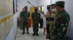 Letkol Yan Eka Putra Pantau Posko PPKM Darurat Dan Pasar