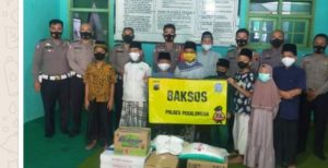 Dimasa PPKM Darurat, Polres Pekalongan Gelar Baksos