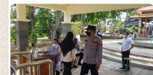 Pelaksanaan Monitoring Sentra Vaksinasi Massal Di Pendopo DTW Curugsewu