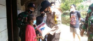 Sinergi TNI-Polri Baksos Pada Warga Kurang Mampu Terdampak Pandemi COVID-19