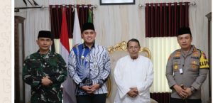 Bupati Bersama Dandim Dan Kapolres Kendal Silaturahmi Ke Habib Lutfi Bin Ali Bin Yahya