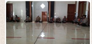 Jajaran Personel Polres Pekalongan Kota Gelar Do’a Yasin Tahlil Secara Virtual