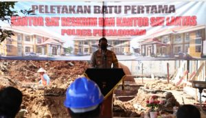 Peletakkan Batu Pertama Pembangunan Gedung Reskrim Dan Sat Lantas Polres Pekalongan