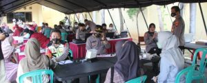 Bentuk Nyata, Polres Pekalongan Kota Menggelar Vaksinasi Massal Guna Wujudkan Herd Immunity