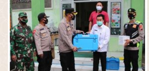 Blusukan Ke Daerah Pelosok,  Kapolres Pekalongan Pemantauan Vaksinasi Di Kecamatan Petungkriono