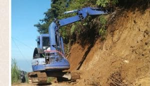 Terkendala Aspek Medan, Excavator Diterjunkan Untuk Memaksimalkan Pekerjaan Jalan