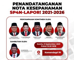 Memperkuat SP4N -LAPOR, Kemendagri Melibatkan Kementerian Kominfo