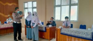 PPKM Level 2, Satlantas Polres Pekalongan Kota Blusukan SMAN 2