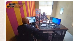 Jajaran Satlantas Polres Pekalongan Kota Sosialisasi Ops Patuh Candi 2021 Melalui Dialog Interaktif Radio
