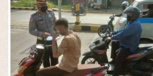 Ops Patuh Candi 2021, Satlantas Polres Pekalongan Gelar Simpatik Bagi-bagi Masker