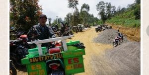 Program TMMD Bawa Berkah, Penjual Es Dawet Hilangkan Rasa Dahaga