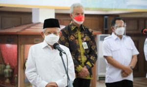 Kunker Ke Jateng, Ma’ruf Amin Pimpin Rakor Penanggulangan Kemiskinan Ekstrem Dan Tinjau Vaksinasi