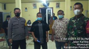 AKP Miyardi Monitoring Jalannya Vaksinasi Di Desa Wonosari