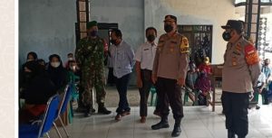 Kapolres Pekalongan Pantau Vaksinasi Di Wilayah Kabupaten Pekalongan