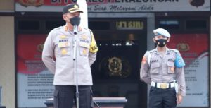 Pimpin Apel Pagi, Kapolres Pekalongan Ingatkan Jajarannya Bersikap Humanis Saat Bertugas