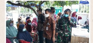 Memastikan Vaksinasi Aman Dan Lancar, Tiga Pilar Forkopimcam Lakukan Pemantauan