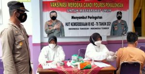 Kapolres Pekalongan Ajak Jajarannya Kawal Program Vaksinasi