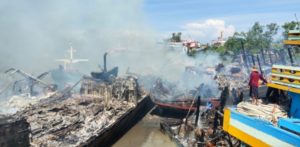 Kebakaran Kapal, Polisi Selidiki Penyebab Terbakarnya 13 Kapal Di Kota Tegal