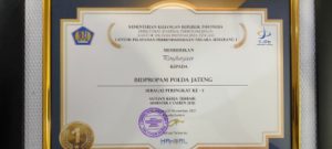 Patut Dibanggakan, Bidpropam Polda Jateng Raihan 4 Penghargaan Dari KPPN Semarang I