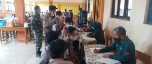 Kodim Batang Gelar Vaksin Di SMK Diponegoro Banyuputih