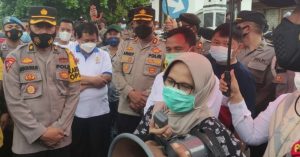 MPC PP Pekalongan Gelar Aksi Damai, Kapolres Ucapkan Terimakasih