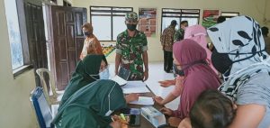 Bersama Pemdes Getas, Kodim Batang Gelar Vaksinasi