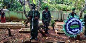 Pelepasan Jenazah, Kodim 0736/Batang Gelar Upacara Pemakaman Secara Militer Purnawirawan TNI AD