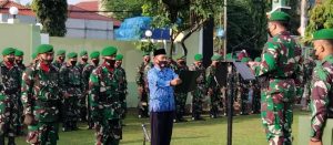 Upacara Bendera Kodim 0736/Batang Bacakan Amanat Kasad