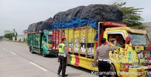 Mencegah Fatalitas Laka Lantas, Polres Pekalongan Kota Imbau Awak Angkutan Tidak Over Dimension dan Over Loading
