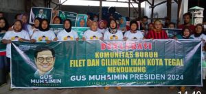 Buruh Proyek Bangunan Dan Komunitas Filet Ikan   Deklarasikan Dukung Muhaimin Iskandar Presiden 2024