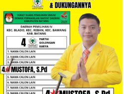 Caleg Partai Golkar Dapil 4 No 4, Mustofa S.Pd: Berkomitmen Perjuangkan Aspirasi Masyarakat