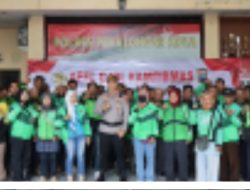 Polres Pekalongan Kota Gelar Apel Bersama Komunitas Ojol