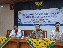 Polsek Bandar Sosialisasikan Bahaya Pekat dan Narkoba di Wonokerto