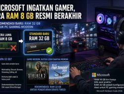 Microsoft Sebut Era RAM 8 GB Berakhir, Gamer Disarankan Upgrade ke 32 GB