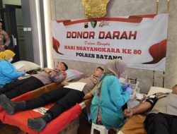 Polres Batang Gelar Donor Darah untuk Bantu Stok Darah Masyarakat