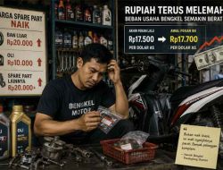 Dampak Rupiah Melemah, Harga Oli dan Spare Part Motor di Pekalongan Melonjak