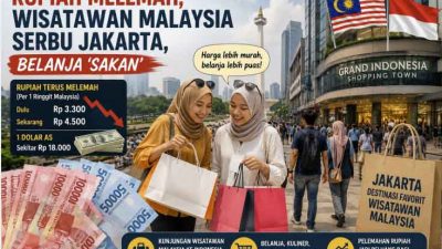 Nilai Tukar Rupiah Anjlok, Turis Malaysia Borong Produk Fashion di Jakarta